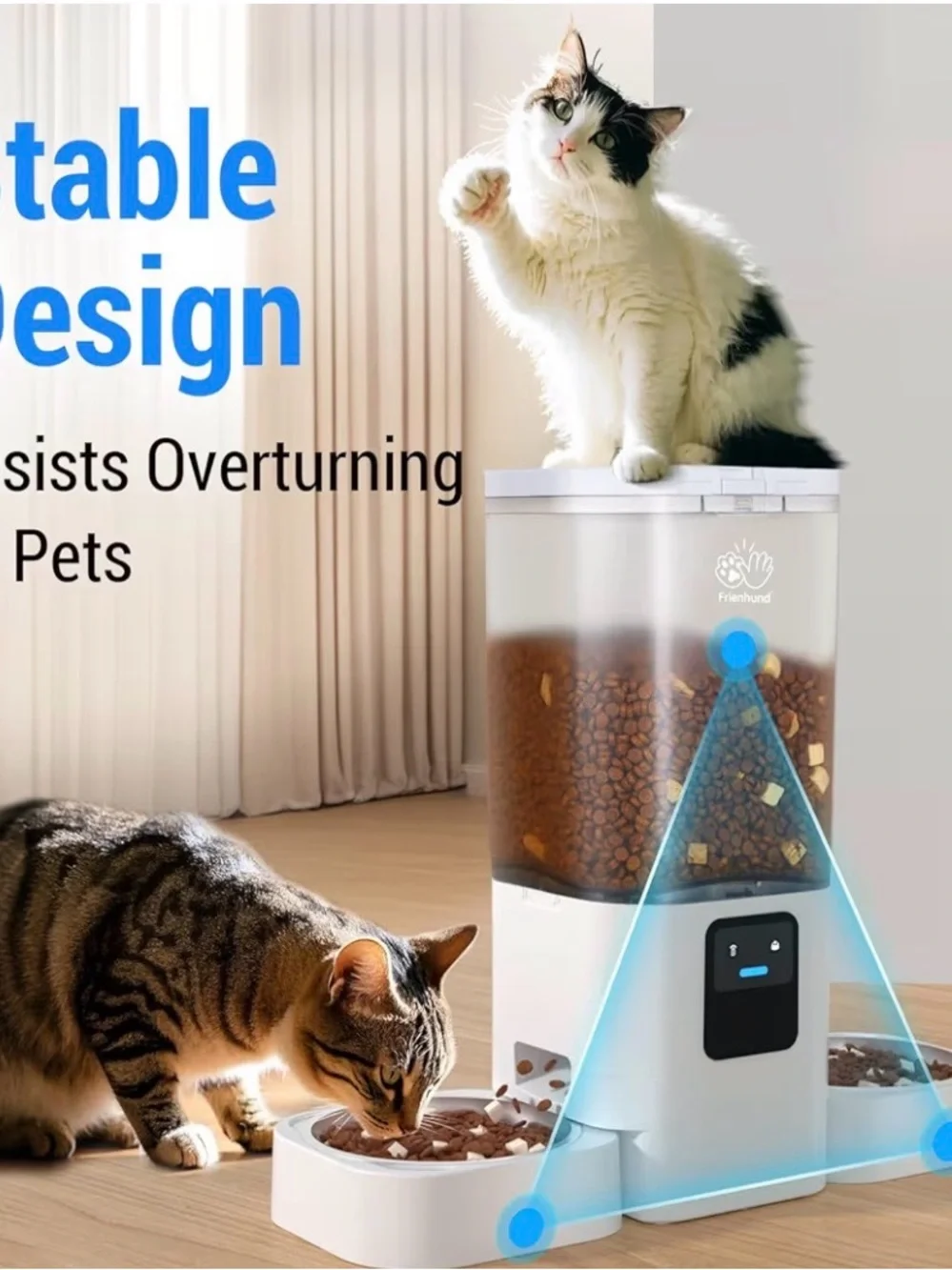 Automatic Pet Feeder 7L - White